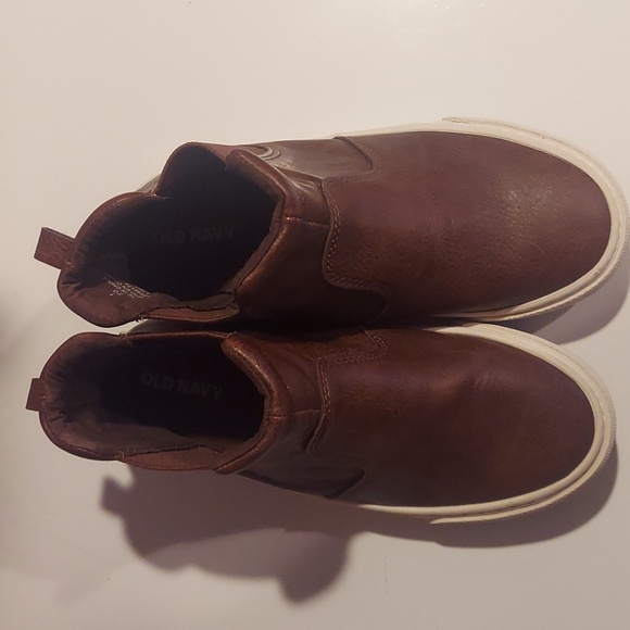 Old Navy Girl Brown Ankle Boots Size 1 - Picture 7 of 8
